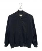 ATONエイトン）の古着「ジップアップストレッチナイロンジャケット」｜ブラック