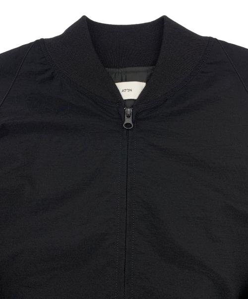 ATON（エイトン）ATON (エイトン) ジップアップストレッチナイロンジャケット ブラック サイズ:2の古着・服飾アイテム