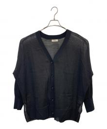 journal standard L'essage（ジャーナルスタンダード レサージュ）の古着「薄手カーディガン」｜ブラック