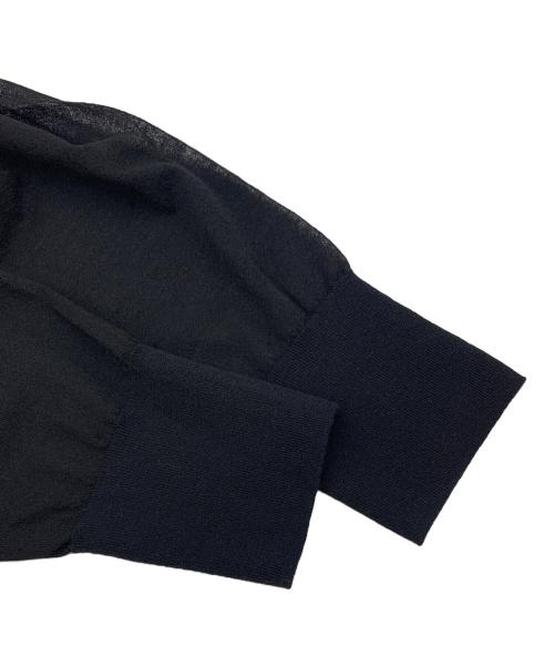 journal standard L'essage（ジャーナルスタンダード レサージュ）journal standard L'essage (ジャーナルスタンダード レサージュ) 薄手カーディガン ブラック サイズ:表記なしの古着・服飾アイテム