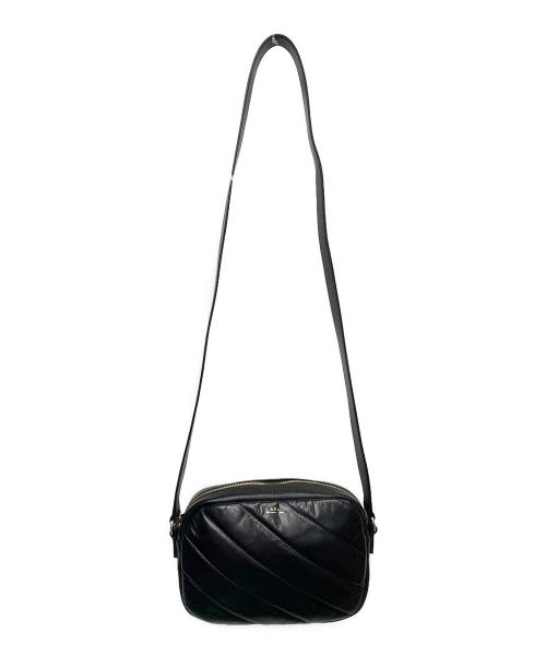 A.P.C.（アーペーセー）A.P.C. (アーペーセー) キルティングショルダーバッグ ブラックの古着・服飾アイテム
