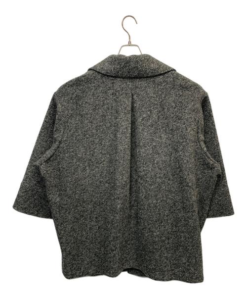 Spick and Span（スピック＆スパン）Spick and Span (スピックアンドスパン) Wスライバーヘリンボーンミドルコート グレー サイズ:38の古着・服飾アイテム