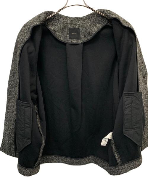 Spick and Span（スピック＆スパン）Spick and Span (スピックアンドスパン) Wスライバーヘリンボーンミドルコート グレー サイズ:38の古着・服飾アイテム