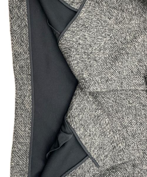 Spick and Span（スピック＆スパン）Spick and Span (スピックアンドスパン) Wスライバーヘリンボーンミドルコート グレー サイズ:38の古着・服飾アイテム
