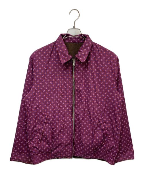 BEAMS（ビームス）BEAMS (ビームス) リバーシブルブルゾン ブラウン×パープル サイズ:Mの古着・服飾アイテム