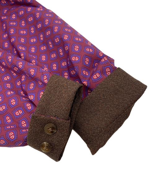 BEAMS（ビームス）BEAMS (ビームス) リバーシブルブルゾン ブラウン×パープル サイズ:Mの古着・服飾アイテム