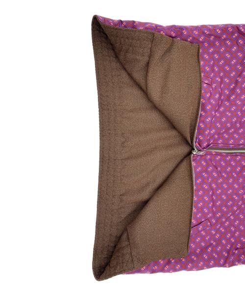 BEAMS（ビームス）BEAMS (ビームス) リバーシブルブルゾン ブラウン×パープル サイズ:Mの古着・服飾アイテム