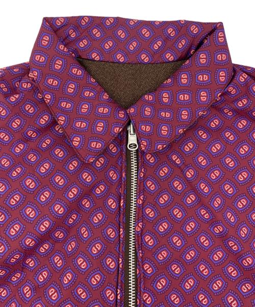 BEAMS（ビームス）BEAMS (ビームス) リバーシブルブルゾン ブラウン×パープル サイズ:Mの古着・服飾アイテム