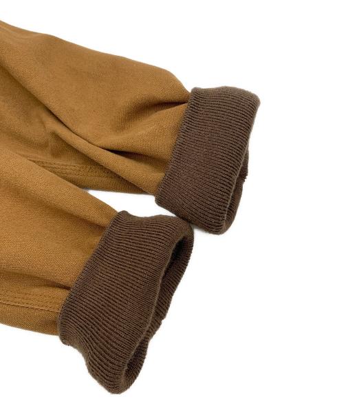 stussy（ステューシー）stussy (ステューシー) FUNKY FRESH GEAR DUCK WORK JACKET ブラウン サイズ:Lの古着・服飾アイテム