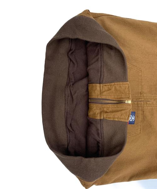 stussy（ステューシー）stussy (ステューシー) FUNKY FRESH GEAR DUCK WORK JACKET ブラウン サイズ:Lの古着・服飾アイテム