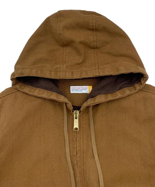 stussy（ステューシー）stussy (ステューシー) FUNKY FRESH GEAR DUCK WORK JACKET ブラウン サイズ:Lの古着・服飾アイテム