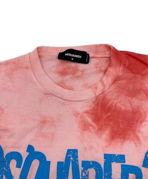 DSQUARED2（ディースクエアード）DSQUARED2 (ディースクエアード) 半袖カットソー ピンク サイズ:Mの古着・服飾アイテム