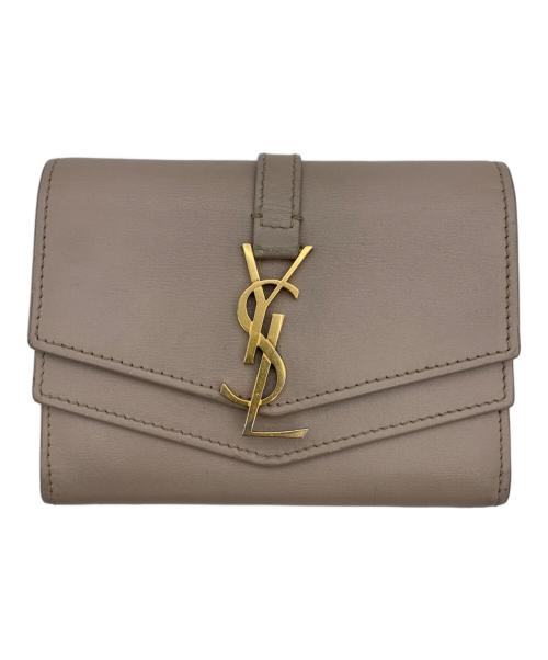 Saint Laurent Paris（サンローランパリ）Saint Laurent Paris (サンローランパリ) シュルピスカードケース ピンクの古着・服飾アイテム