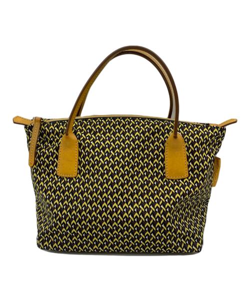 ROBERTA PIERI（ロベルタピエリ）ROBERTA PIERI (ロベルタピエリ) ハンドバッグ ブラウン×イエローの古着・服飾アイテム