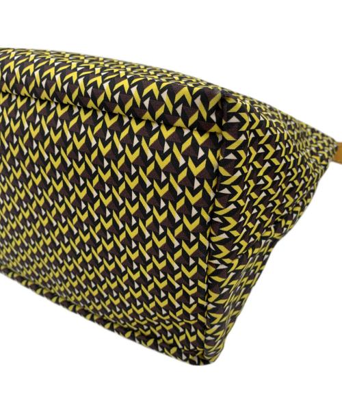 ROBERTA PIERI（ロベルタピエリ）ROBERTA PIERI (ロベルタピエリ) ハンドバッグ ブラウン×イエローの古着・服飾アイテム