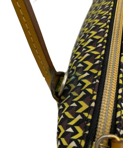 ROBERTA PIERI（ロベルタピエリ）ROBERTA PIERI (ロベルタピエリ) ハンドバッグ ブラウン×イエローの古着・服飾アイテム