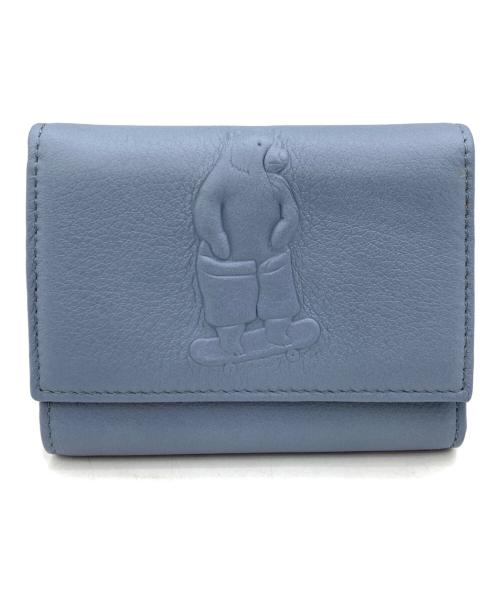 IO PELLE（イオペレ）IO PELLE (イオペレ) 3つ折り財布 スカイブルーの古着・服飾アイテム