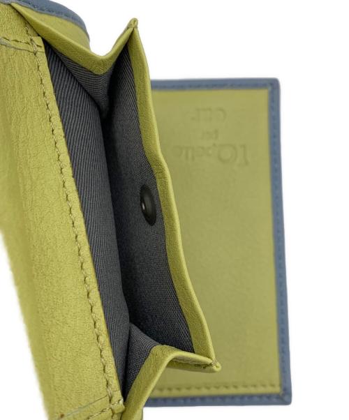 IO PELLE（イオペレ）IO PELLE (イオペレ) 3つ折り財布 スカイブルーの古着・服飾アイテム