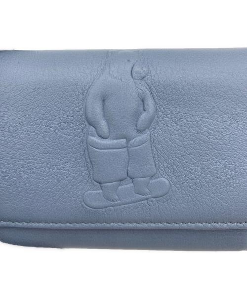 IO PELLE（イオペレ）IO PELLE (イオペレ) 3つ折り財布 スカイブルーの古着・服飾アイテム