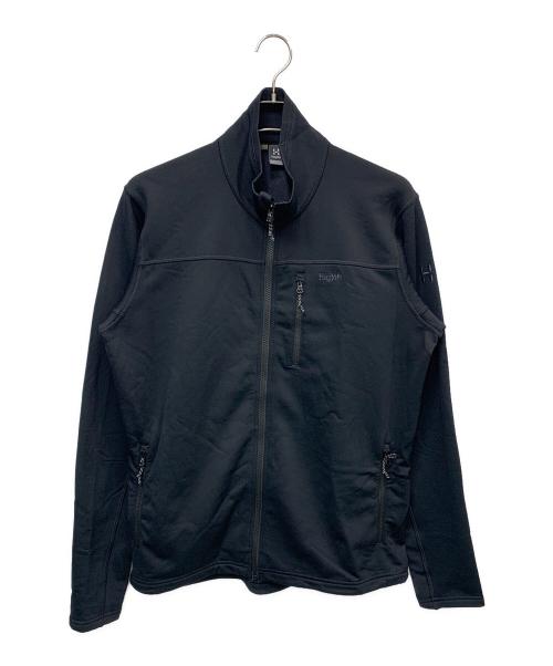 HAGLOFS（ホグロフス）HAGLOFS (ホグロフス) ジップアップジャケット ブラック サイズ:Lの古着・服飾アイテム