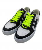 NEIL BARRETTニールバレット）の古着「ローカットスニーカー」｜ホワイト×ブラック