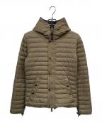 DUVETICAデュベティカ）の古着「リバーシブルダウンジャケット」｜カーキ×グレー
