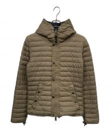 DUVETICA（デュベティカ）の古着「リバーシブルダウンジャケット」｜カーキ×グレー
