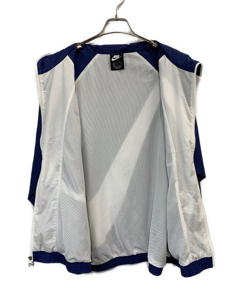 NIKE（ナイキ）NIKE (ナイキ) ナイロンパーカー ブルー×ホワイト サイズ:Mの古着・服飾アイテム