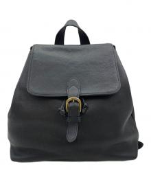 MARGARET HOWELL（マーガレットハウエル）の古着「レザーリュック」｜ブラック