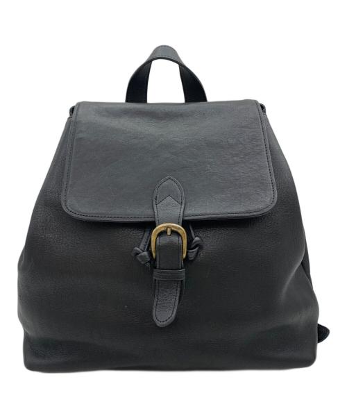 MARGARET HOWELL（マーガレットハウエル）MARGARET HOWELL (マーガレットハウエル) レザーリュック ブラックの古着・服飾アイテム