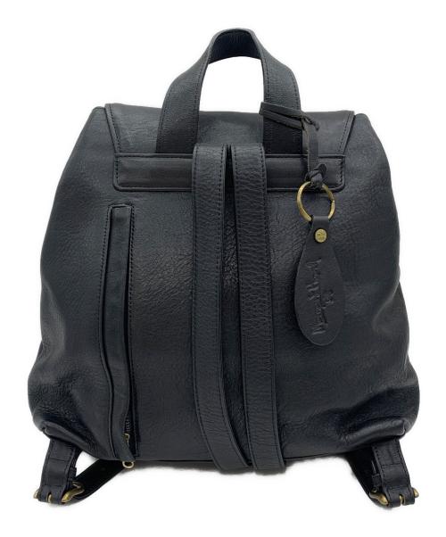 MARGARET HOWELL（マーガレットハウエル）MARGARET HOWELL (マーガレットハウエル) レザーリュック ブラックの古着・服飾アイテム