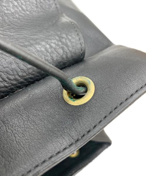 MARGARET HOWELL（マーガレットハウエル）MARGARET HOWELL (マーガレットハウエル) レザーリュック ブラックの古着・服飾アイテム