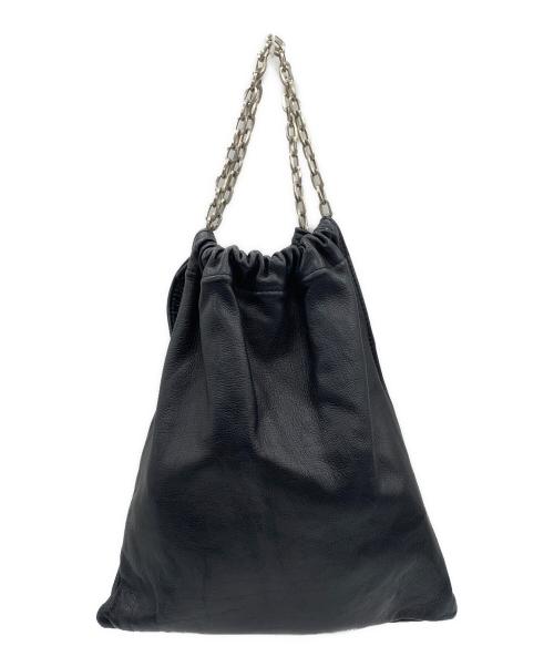 cian en paclam（シアン エン パクラム）cian en paclam (シアン エン パクラム) レザーハンドバッグ ブラックの古着・服飾アイテム