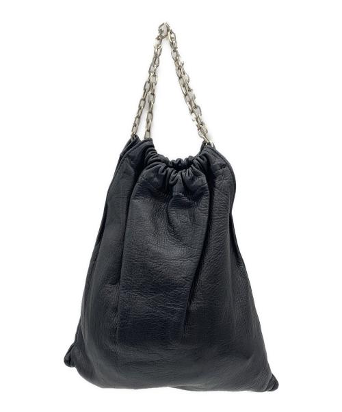 cian en paclam（シアン エン パクラム）cian en paclam (シアン エン パクラム) レザーハンドバッグ ブラックの古着・服飾アイテム
