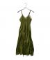 PERVERZE（パーバーズ）の古着「ノースリーブ・キャミソールワンピース」｜グリーン