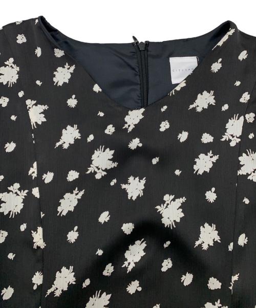 CITYSHOP（シティショップ）CITYSHOP (シティショップ) 半袖ワンピース ブラック サイズ:38の古着・服飾アイテム