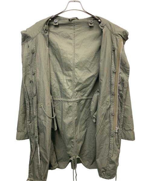 HOUSTON（ヒューストン）HOUSTON (ヒューストン) モッズコート オリーブ サイズ:XSの古着・服飾アイテム
