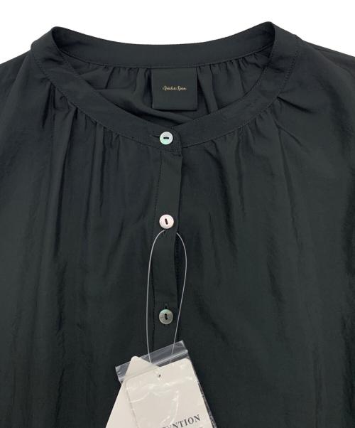 Spick and Span（スピック＆スパン）Spick and Span (スピック＆スパン) ワッシャーサテンティアードワンピース ブラック サイズ:38の古着・服飾アイテム