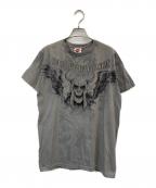 HARLEY-DAVIDSONハーレーダビッドソン）の古着「半袖カットソー」｜グレー