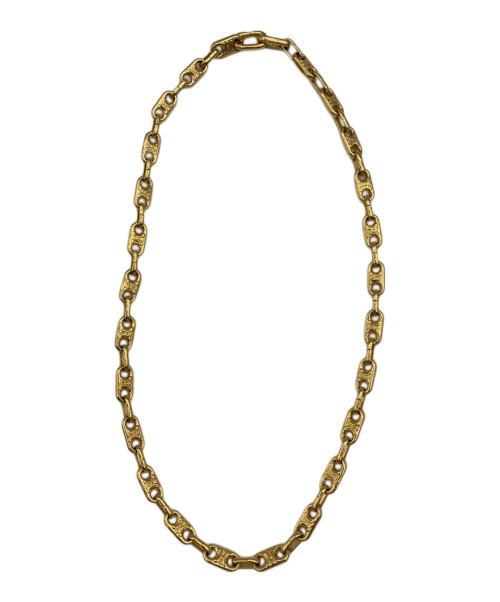 CELINE（セリーヌ）CELINE (セリーヌ) マカダムモチーフチェーンネックレス ゴールドの古着・服飾アイテム