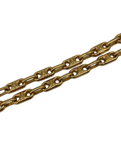 CELINE（セリーヌ）CELINE (セリーヌ) マカダムモチーフチェーンネックレス ゴールドの古着・服飾アイテム