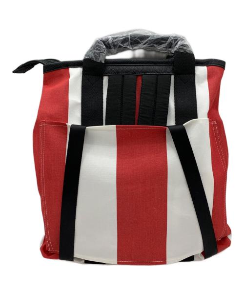 Calvin Klein（カルバンクライン）Calvin Klein (カルバンクライン) 2WAYバッグ レッド×ホワイトの古着・服飾アイテム