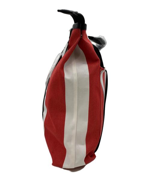 Calvin Klein（カルバンクライン）Calvin Klein (カルバンクライン) 2WAYバッグ レッド×ホワイトの古着・服飾アイテム