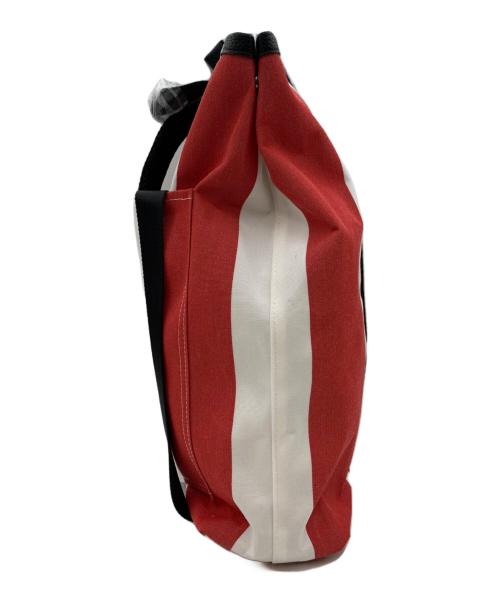 Calvin Klein（カルバンクライン）Calvin Klein (カルバンクライン) 2WAYバッグ レッド×ホワイトの古着・服飾アイテム