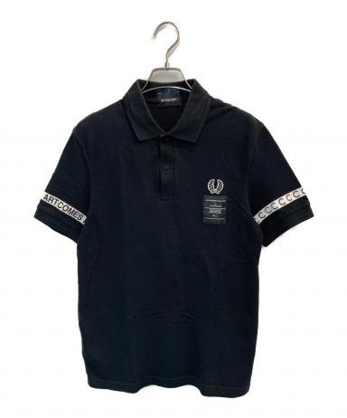 ART COMES FIRST ブラックポロシャツ 中古・古着通販】FRED PERRY (フレッドペリー) ART COMES FIRST