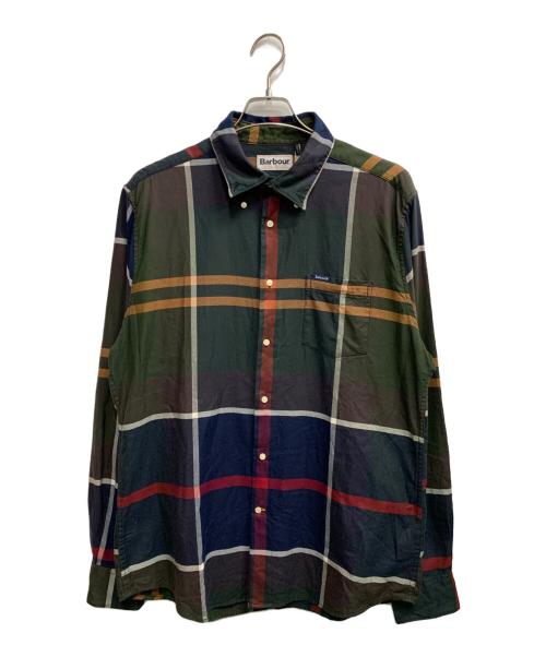 Barbour（バブアー）Barbour (バブアー) タータン チェック シャツ オーバーサイズフィット グリーン サイズ:UK Lの古着・服飾アイテム