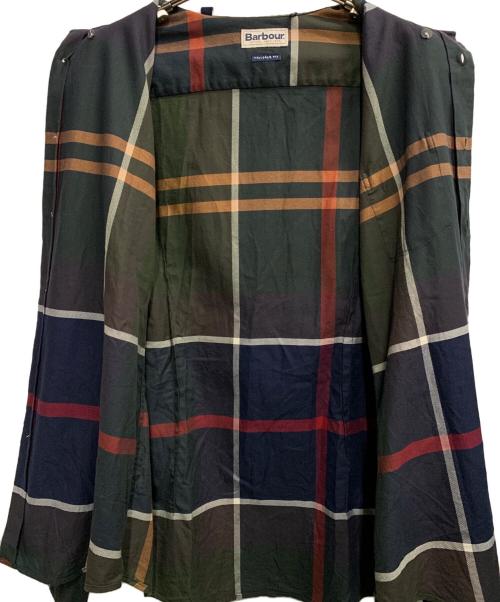 Barbour（バブアー）Barbour (バブアー) タータン チェック シャツ オーバーサイズフィット グリーン サイズ:UK Lの古着・服飾アイテム