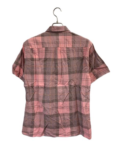 Barbour（バブアー）Barbour (バブアー) 半袖シャツ ピンク サイズ:Ｍの古着・服飾アイテム
