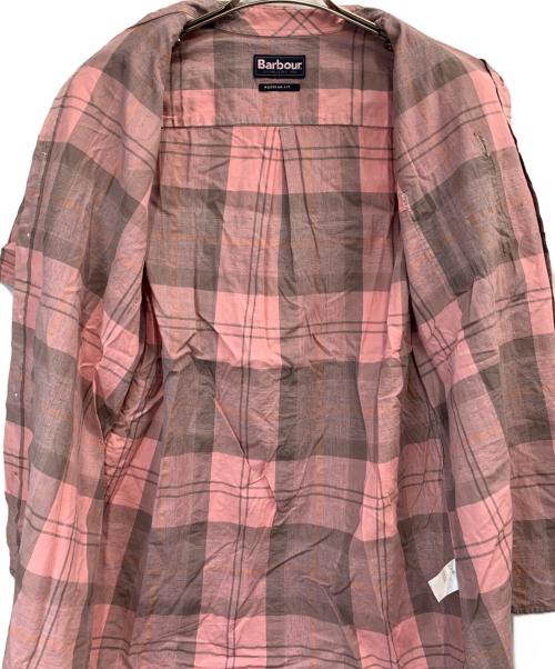 Barbour（バブアー）Barbour (バブアー) 半袖シャツ ピンク サイズ:Ｍの古着・服飾アイテム