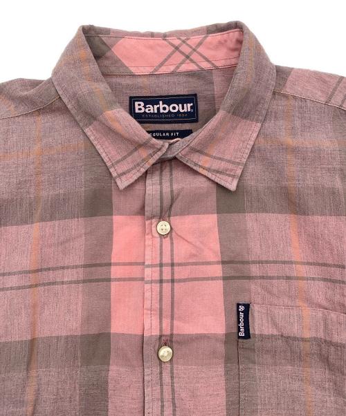 Barbour（バブアー）Barbour (バブアー) 半袖シャツ ピンク サイズ:Ｍの古着・服飾アイテム